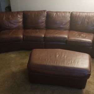 A sectional couch